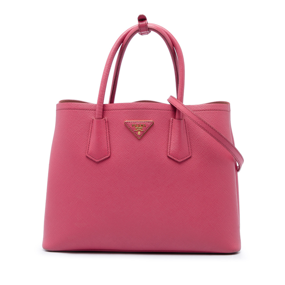 Pre-Loved Prada Medium Saffiano Cuir Double Satchel